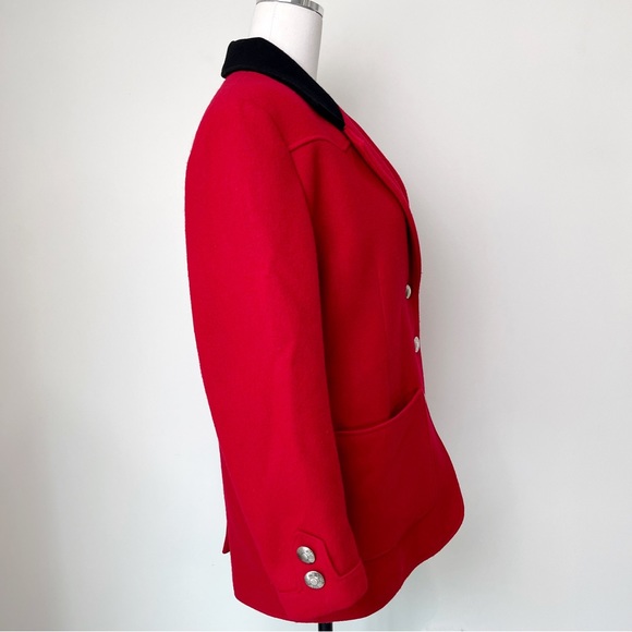 VINTAGE Pioneer Wear Womens Western Red Wool Jacket USA Size Large - Picture 6 of 15
